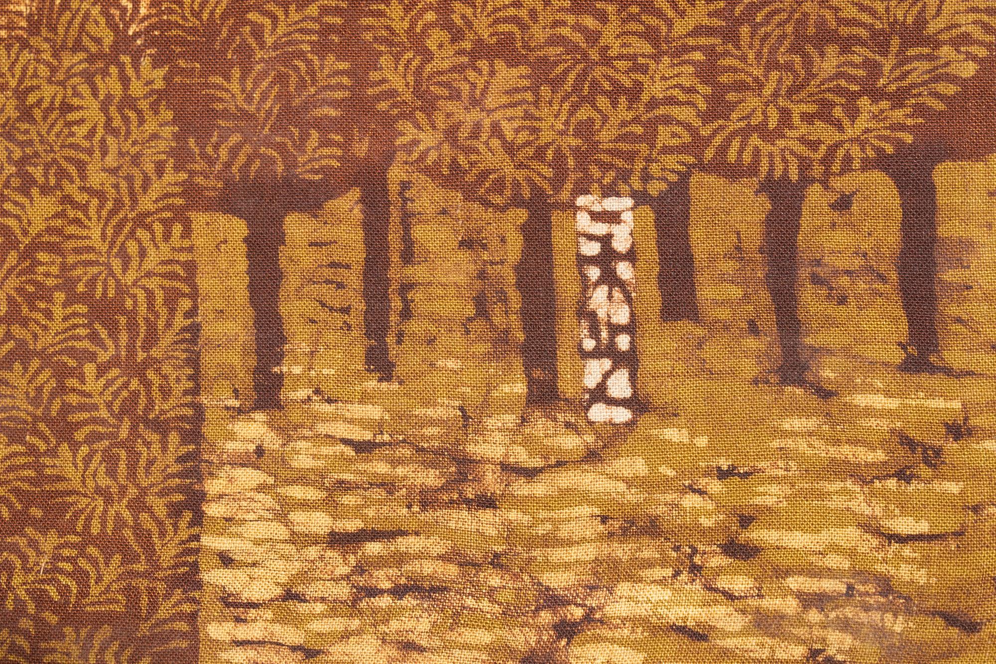 Tessuto Paravento giapponese a due pannelli: Pineta in vendita