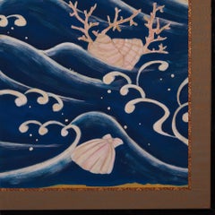 Japanese Two-Panel Screen: Seaside Dream