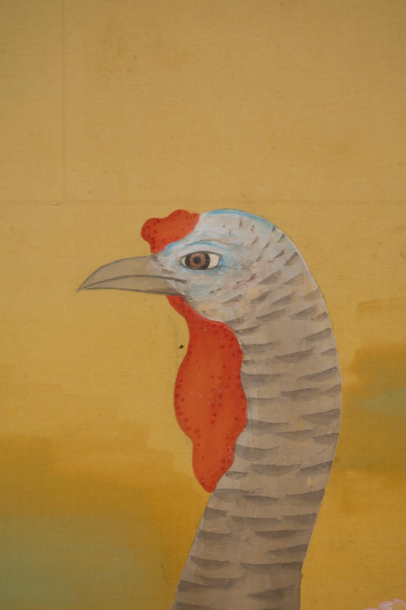 Japanese Two Panel Screen, Turkeys For Sale 1