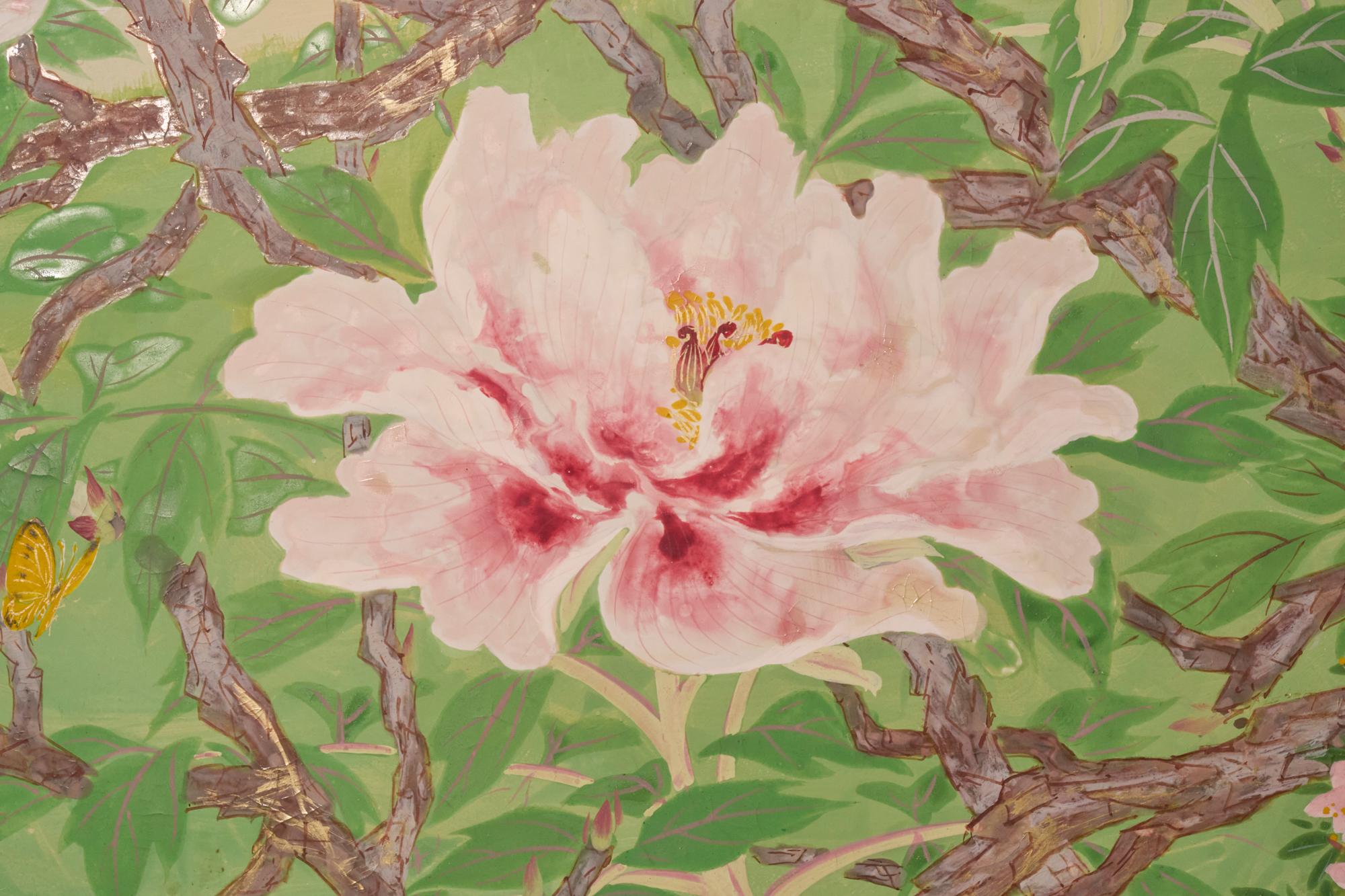 Japanese Two Panel Screen: White Shepard For Sale 2