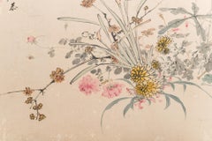 Paravent japonais à deux panneaux - Fleurs sauvages