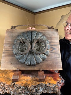 Japanese Ultimate Antique Door Knocker, Happiness And Longevity - 150 Years Old