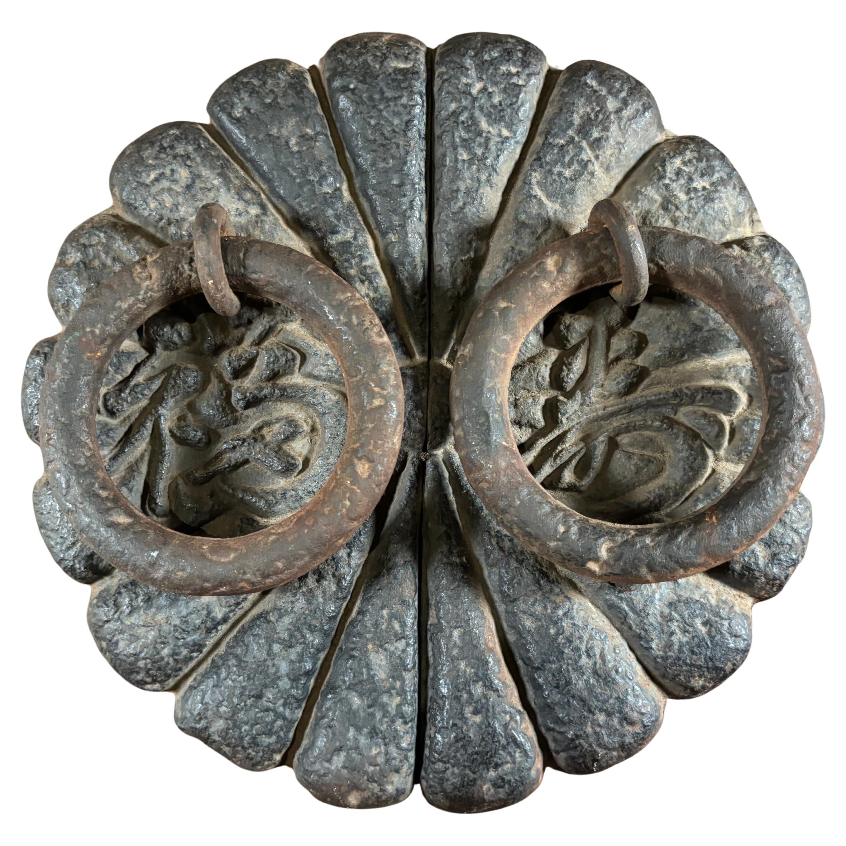 Japanese Ultimate Antique Door Knocker, Happiness And Longevity - 150 Years Old