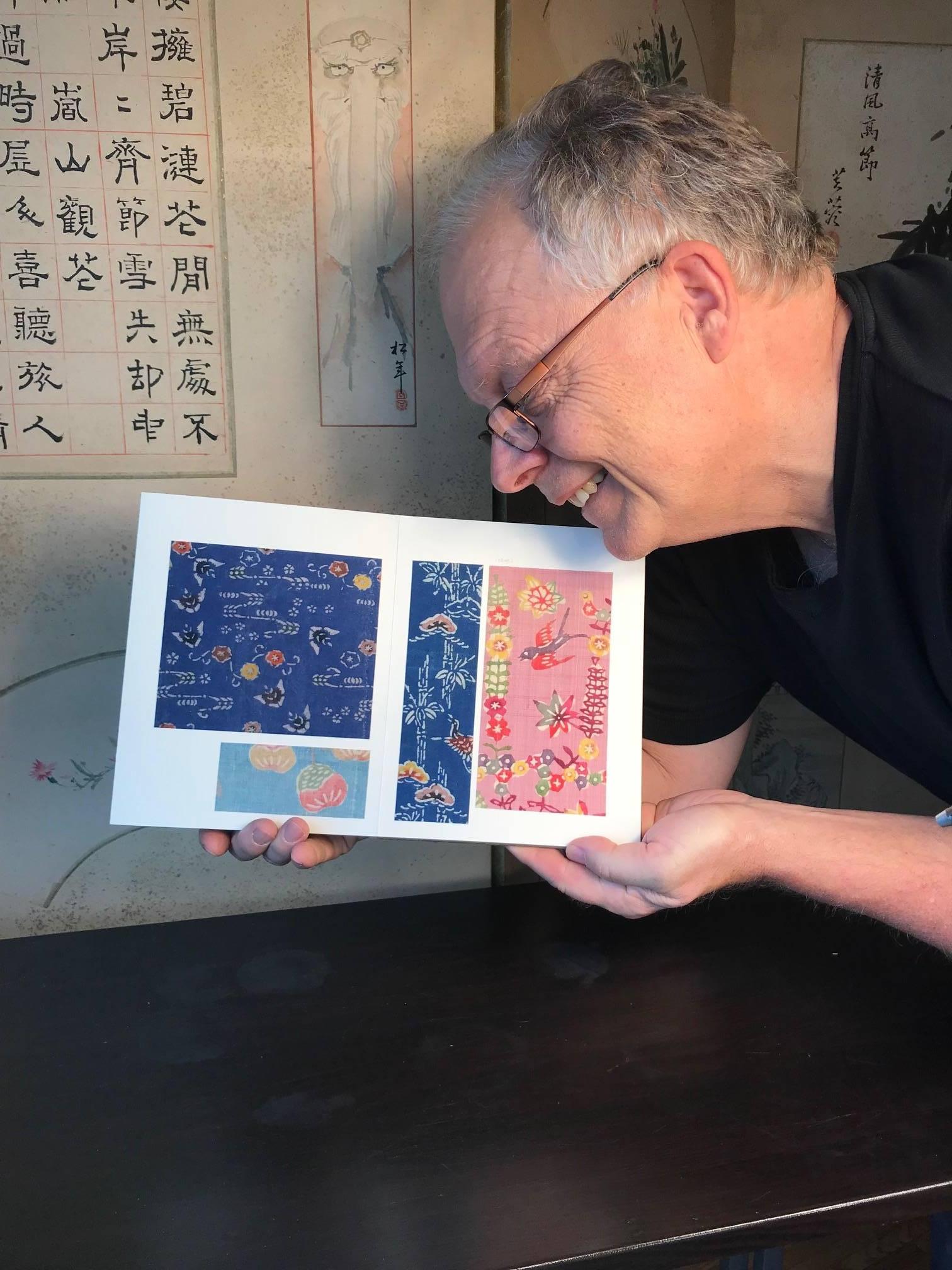From an important Japanese Tokyo art collection found on our most recent trip to Japan.

This is a Japanese complete antique album of twenty eight (28) pages of authentic and old silk and spun cotton cloth fabric samples dating to the Edo period.