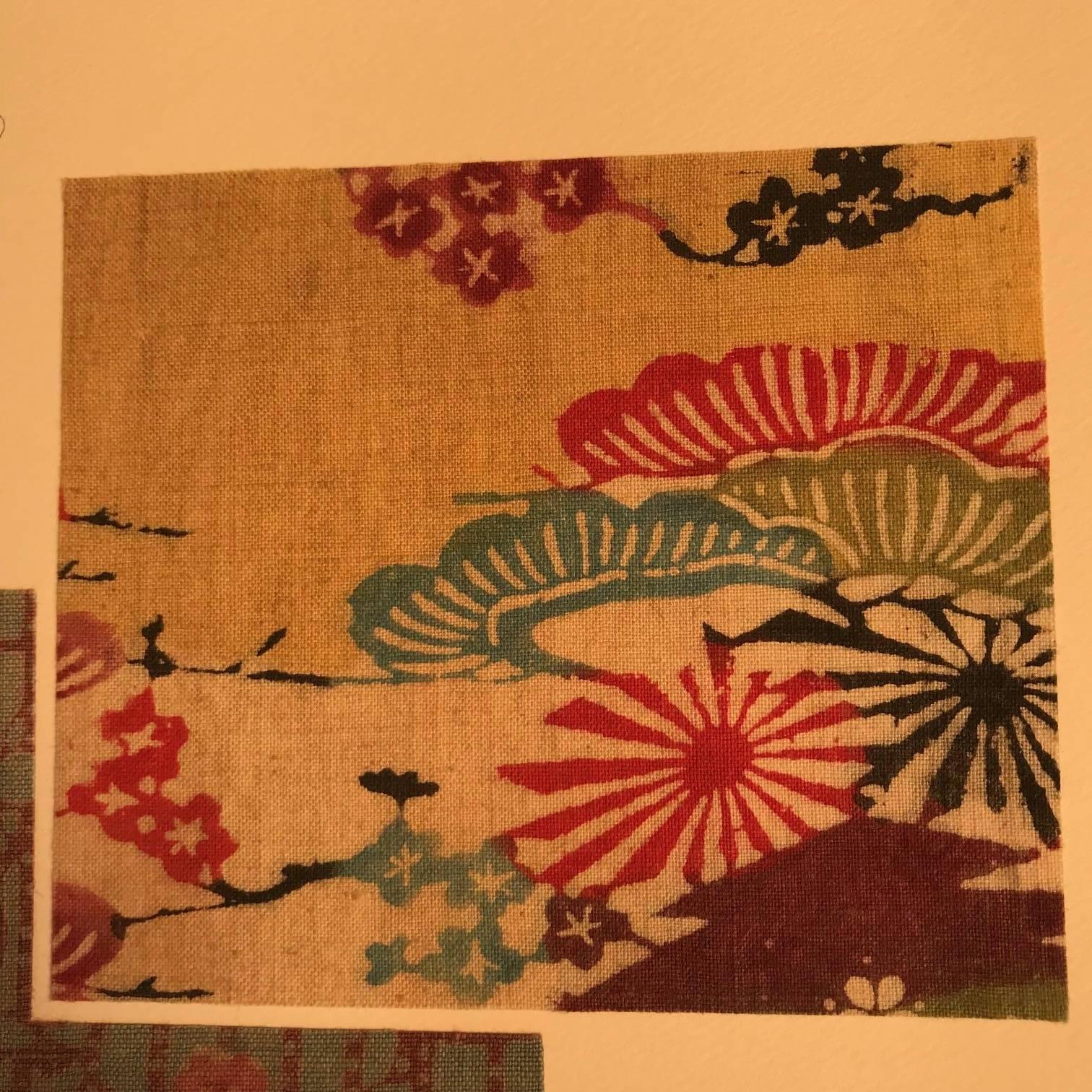 Japanese Unique Antique Album of 19th Century Fabric Samples, 28 Pages In Good Condition In South Burlington, VT