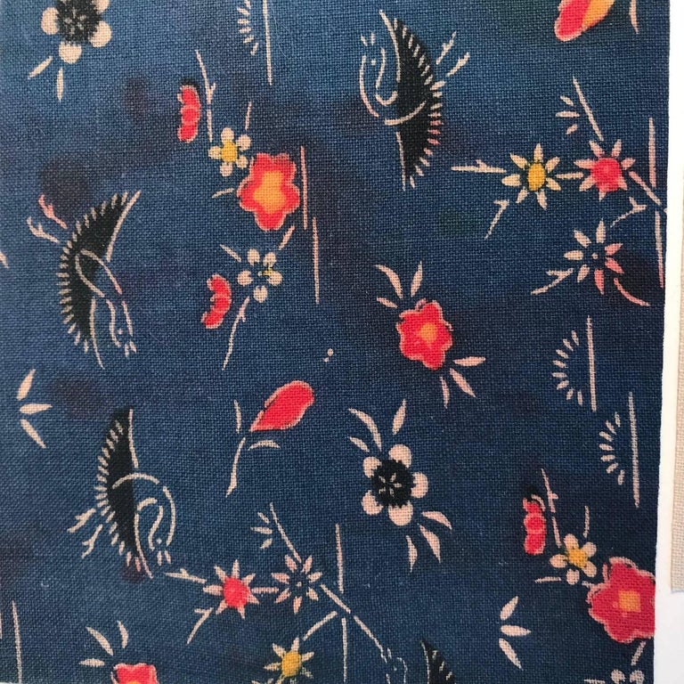 Japanese Unique Antique Album of 19th Century Fabric Samples, 28 Pages ...