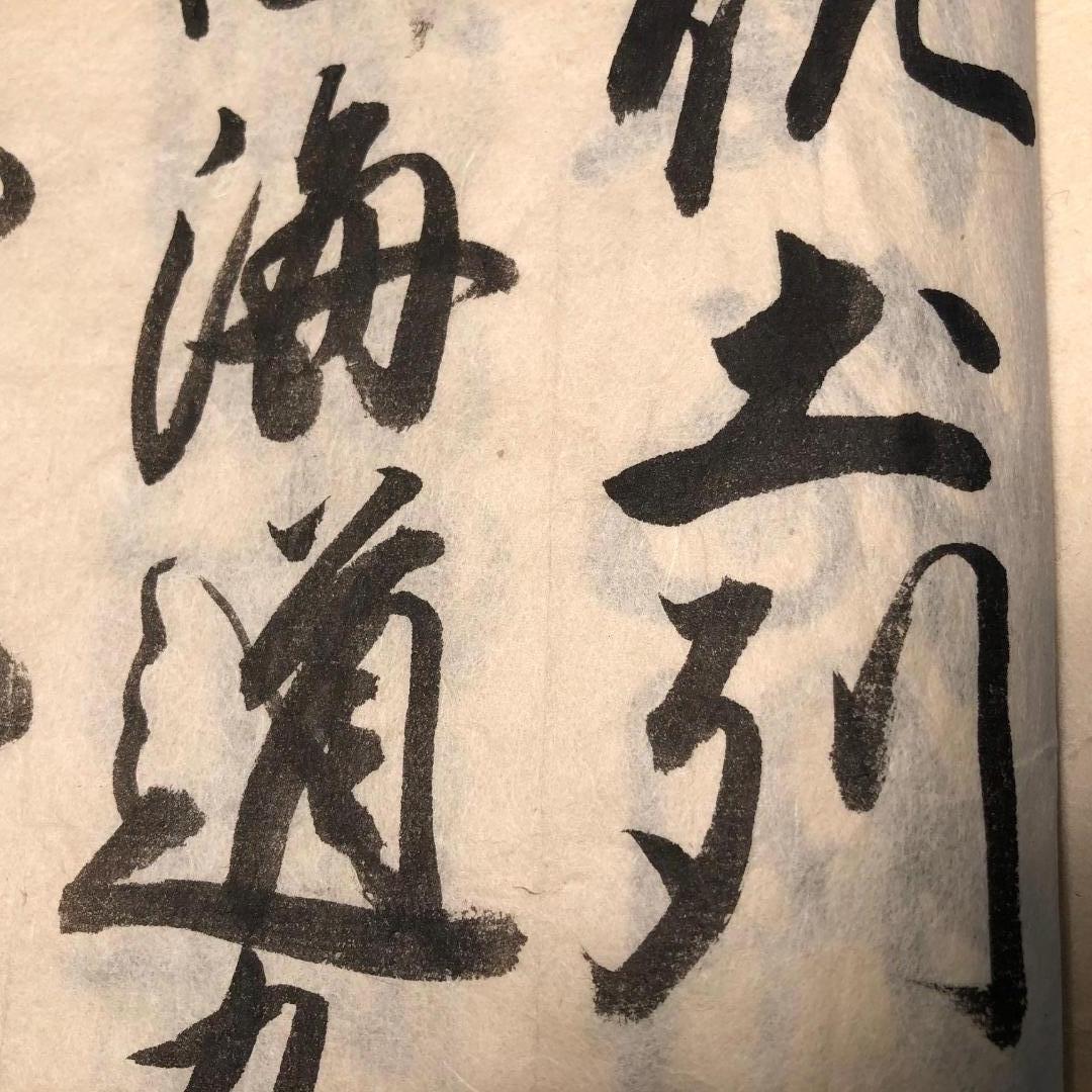 Japanese Antique Artisan's Woodblock Book  Sumi Ink  6