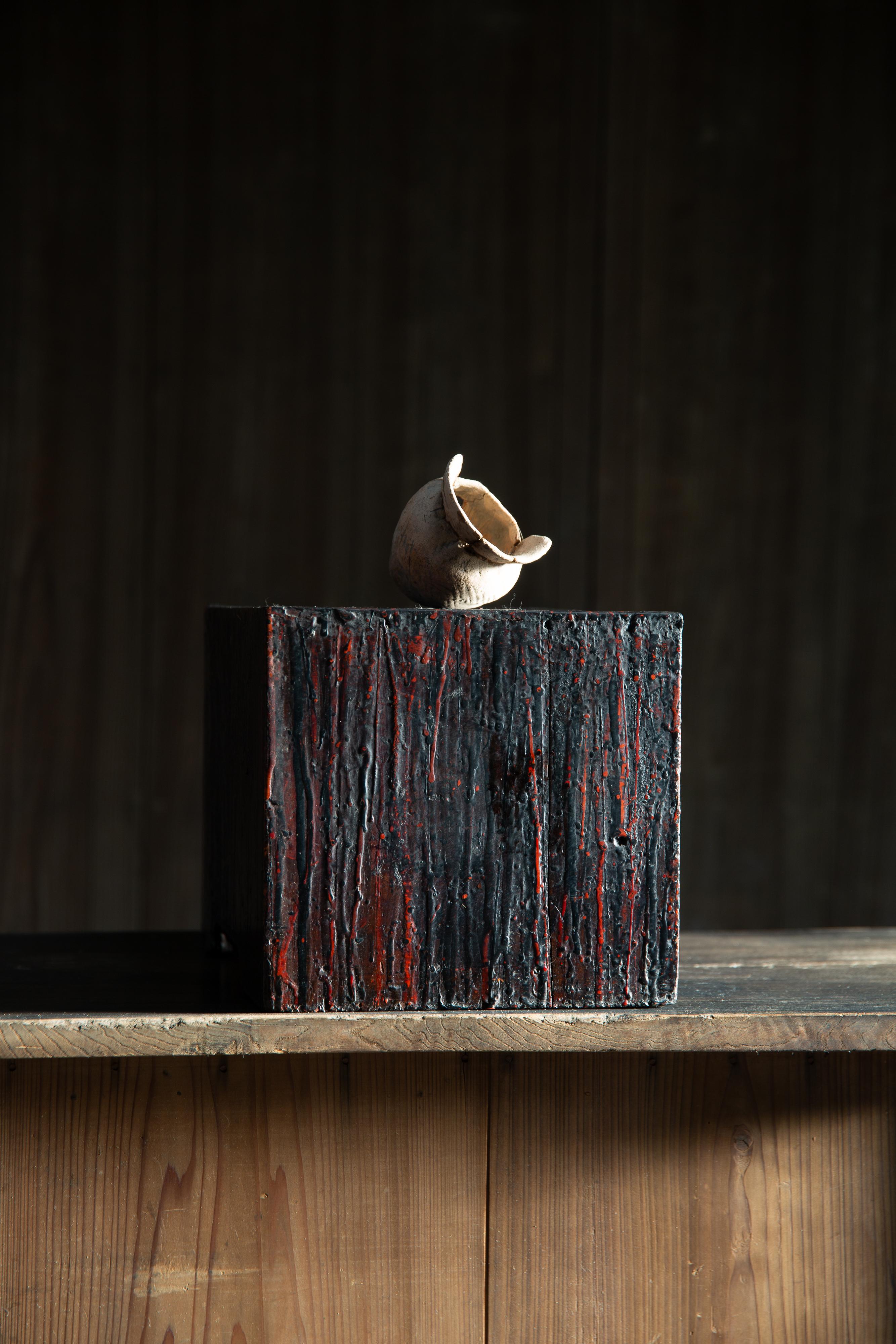 Japanese Urushi craftsman's workbench w/ drawers, box chest of drawers wabi sabi For Sale 1