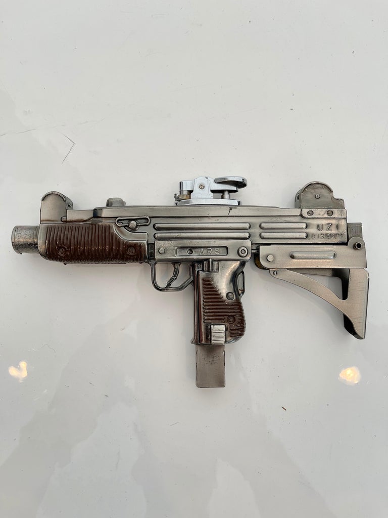 Japanese Uzi Gun Tabletop Lighter at 1stDibs | uzi lighter