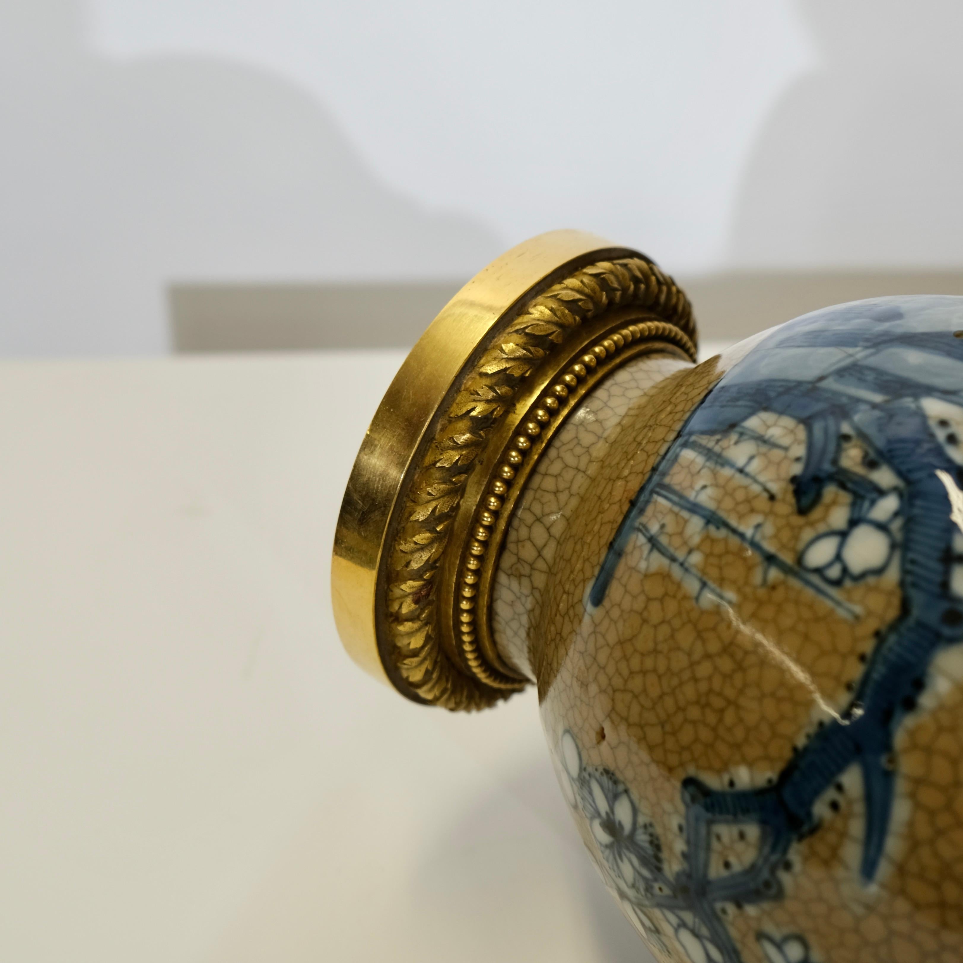 Vaso giapponese con montature in bronzo dorato francese. XIX secolo. in vendita 5