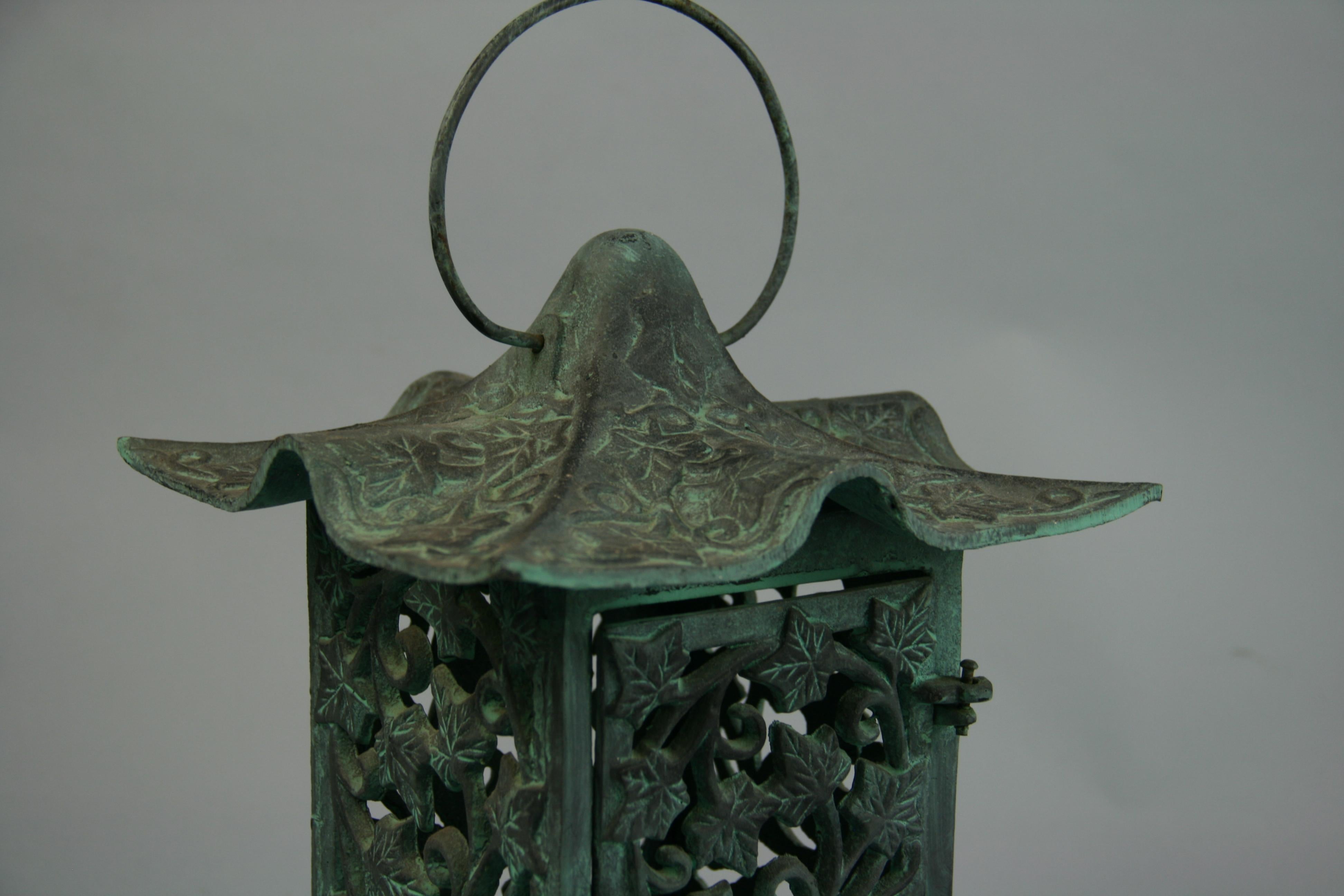 vintage cast iron pagoda lantern