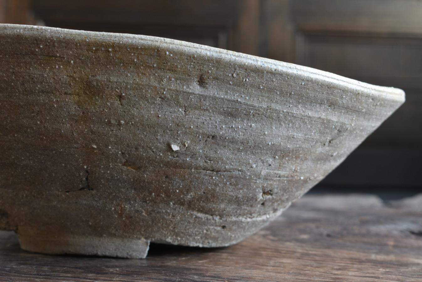 Japanese Very Old Antique Pottery Bowl/1100s-1250/Rare Wabi-Sabi Vase 6