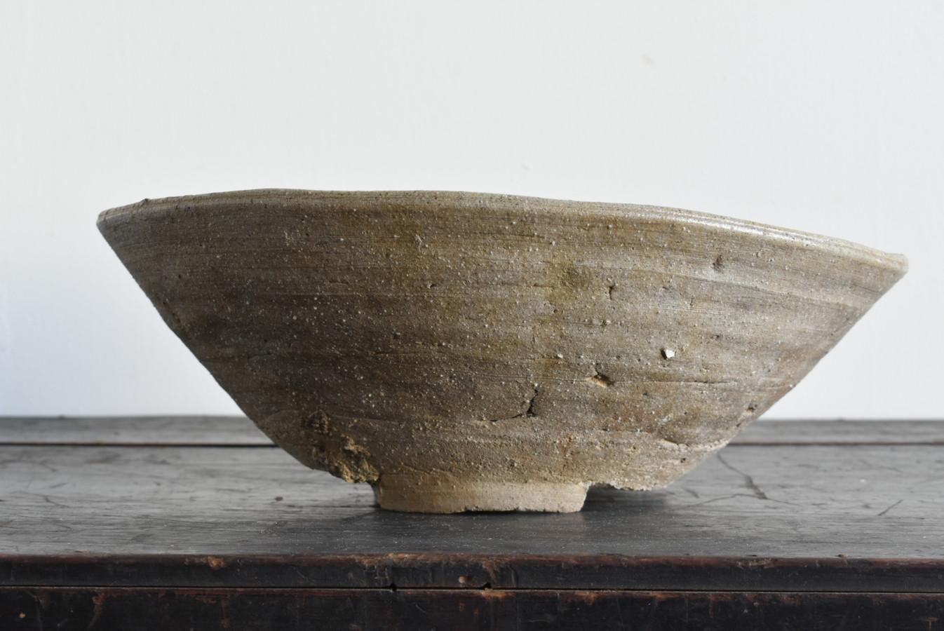 18th Century and Earlier Japanese Very Old Antique Pottery Bowl/1100s-1250/Rare Wabi-Sabi Vase