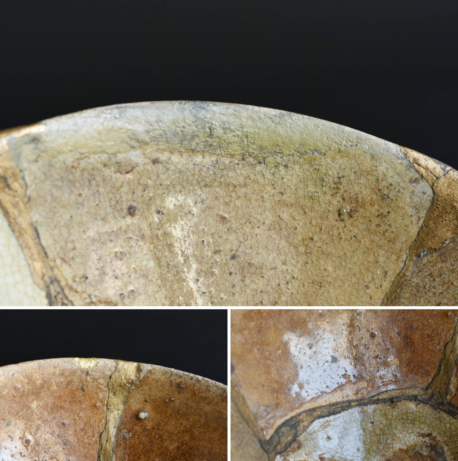 Japanese Very Old Beautiful Pottery Bowl/Kintsugi/15th Century/Wabi-Sabi Bowl 9