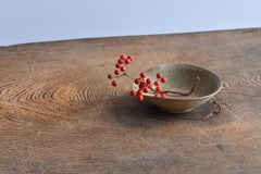 Japanese Very Old Excavated Pottery Bowl / 12th-13th Century / Wabi Sabi Object