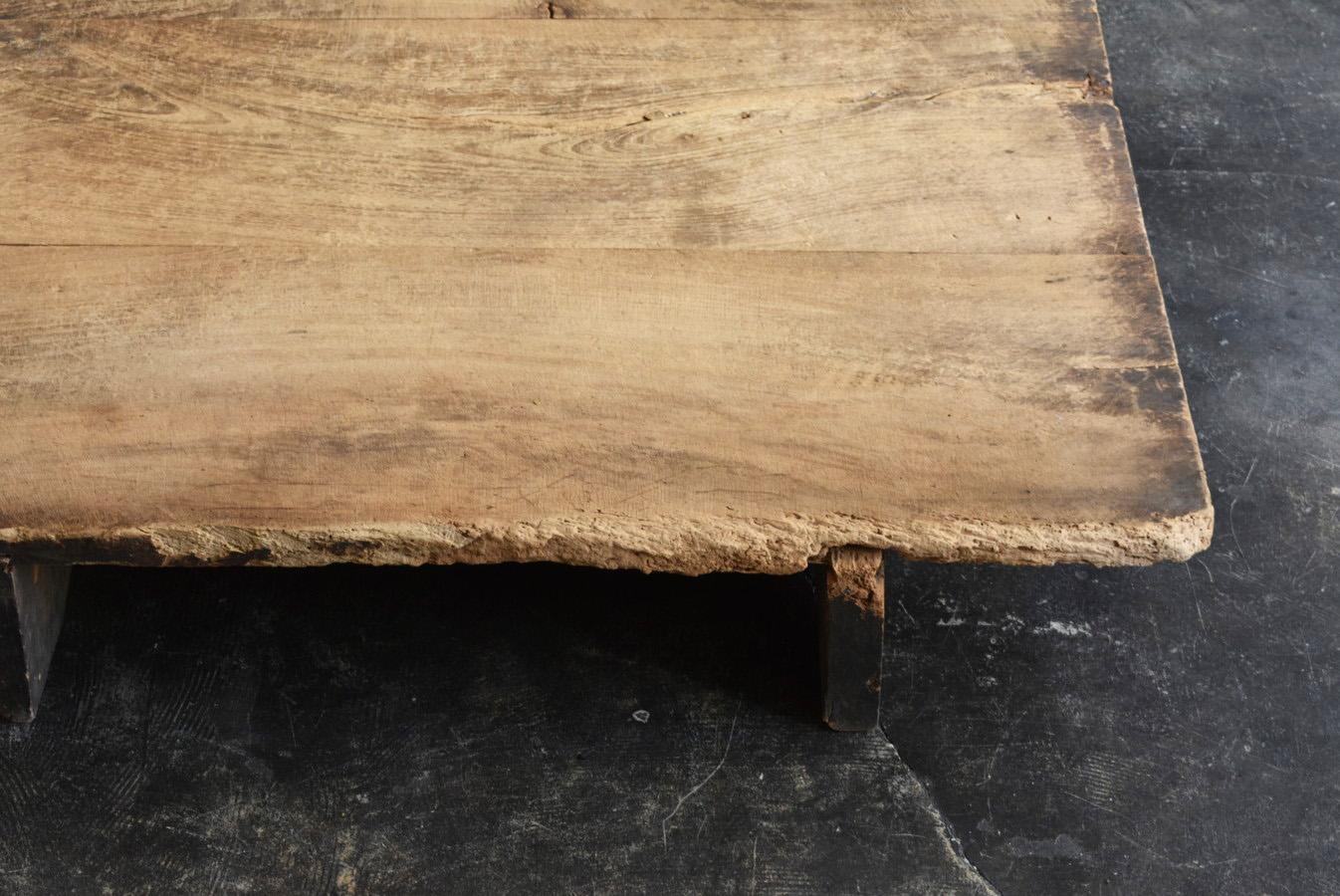 Japanese Very Old Wooden Low Table/1868-1920/Wabisabi Table/Exhibition Stand 7
