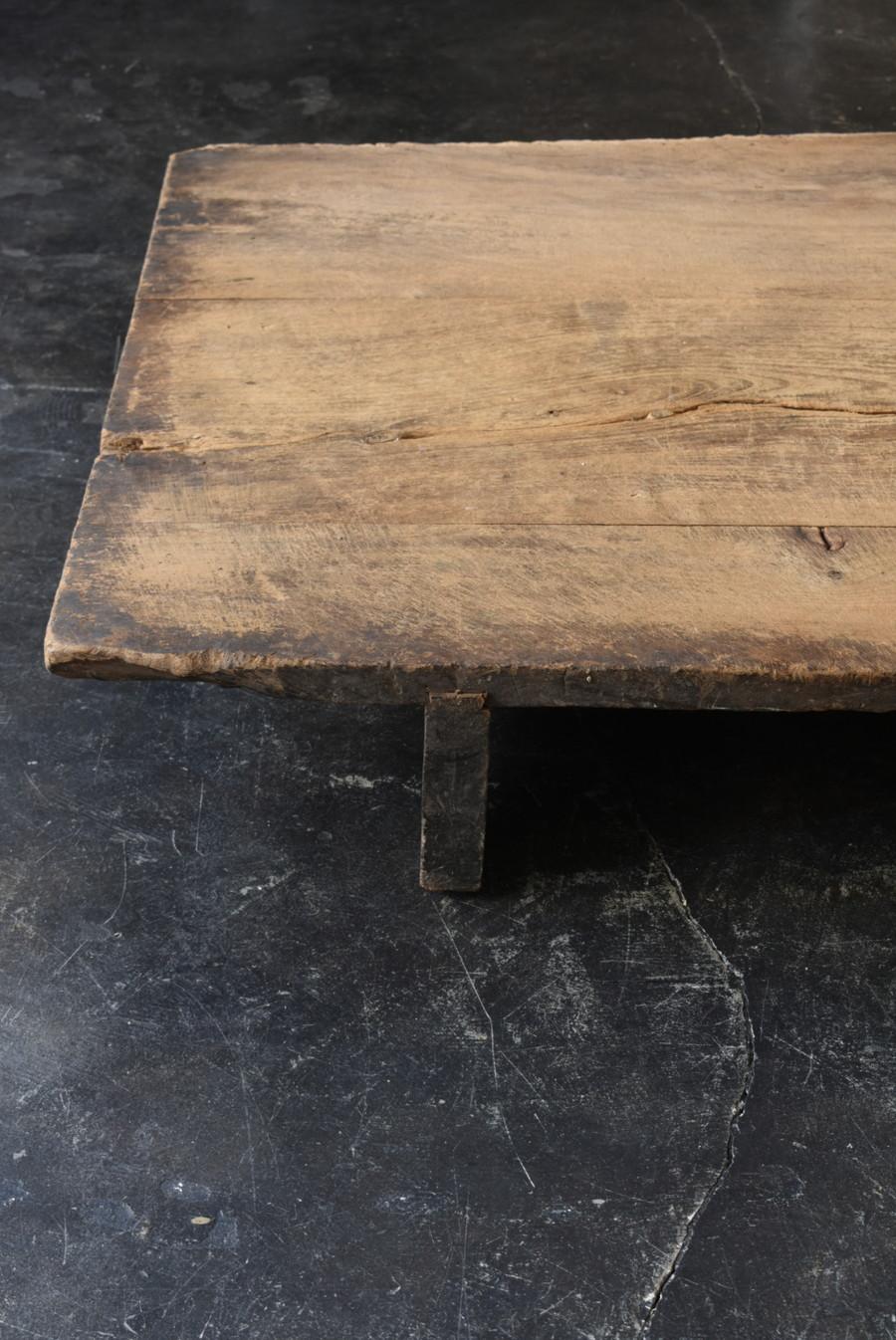 Japanese Very Old Wooden Low Table/1868-1920/Wabisabi Table/Exhibition Stand 9