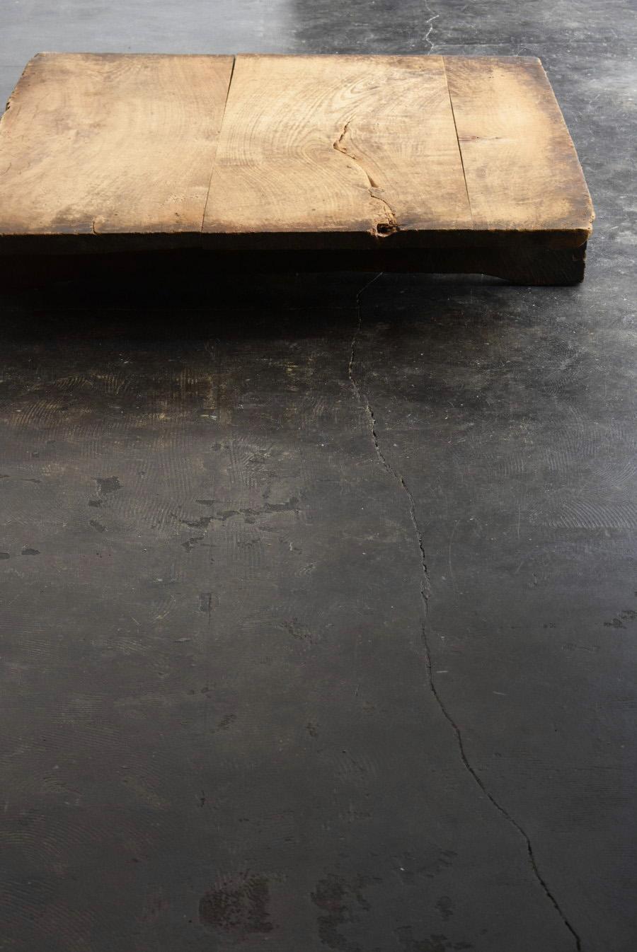 Japanese Very Old Wooden Low Table/1868-1920/Wabisabi Table/Exhibition Stand 12