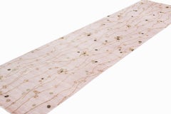 Japanese Vine Abstract Organic Luxury Silk Runner Rug by Joseph Carini