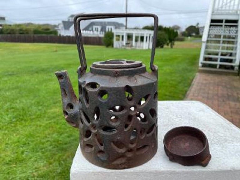 Japanese Vintage 1920's Starry Nights Teapot Lighting Lantern For Sale 1
