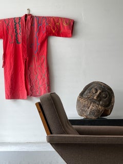 Costume tradizionale Ainu vintage giapponese "Chijiri"・1930s~1950s Sashiko Kimono