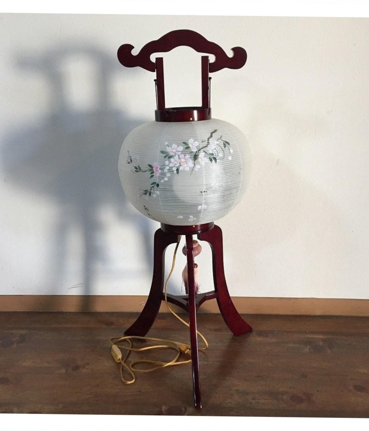 Japanese Vintage Buddhist Chochin Lantern Floor Lamp by SUZUKI ANDON Signed 政和  For Sale 6