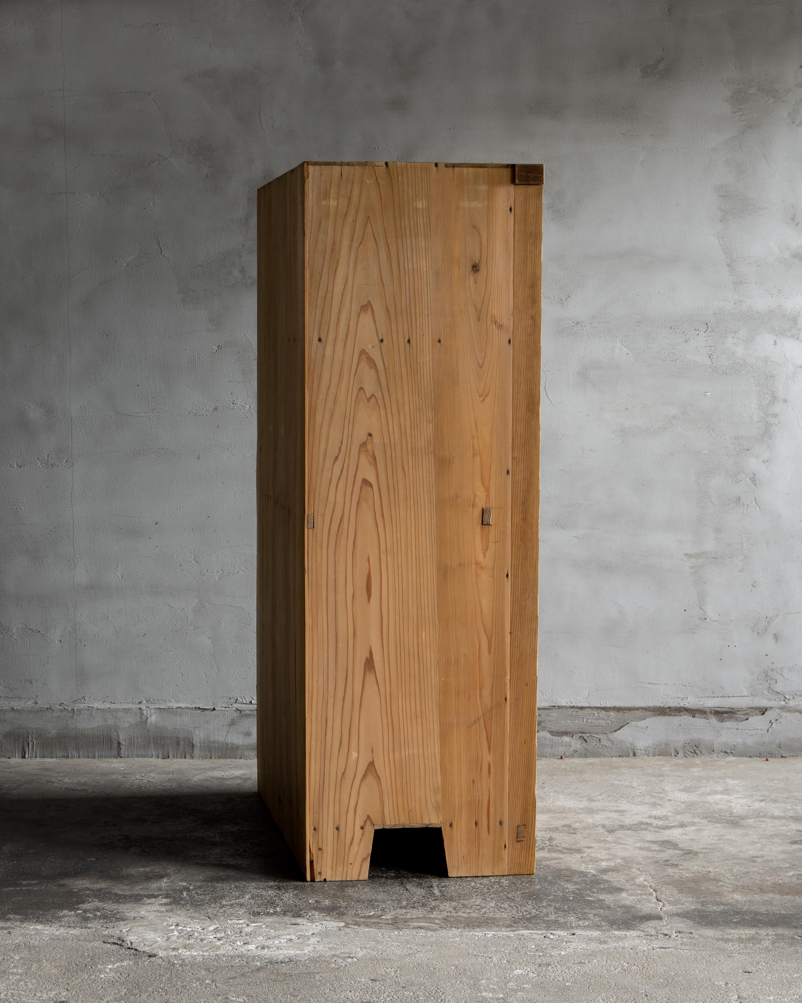 Mobile d'epoca giapponese con ante in vetro, Showa 1926-, finitura Nature in vendita 5