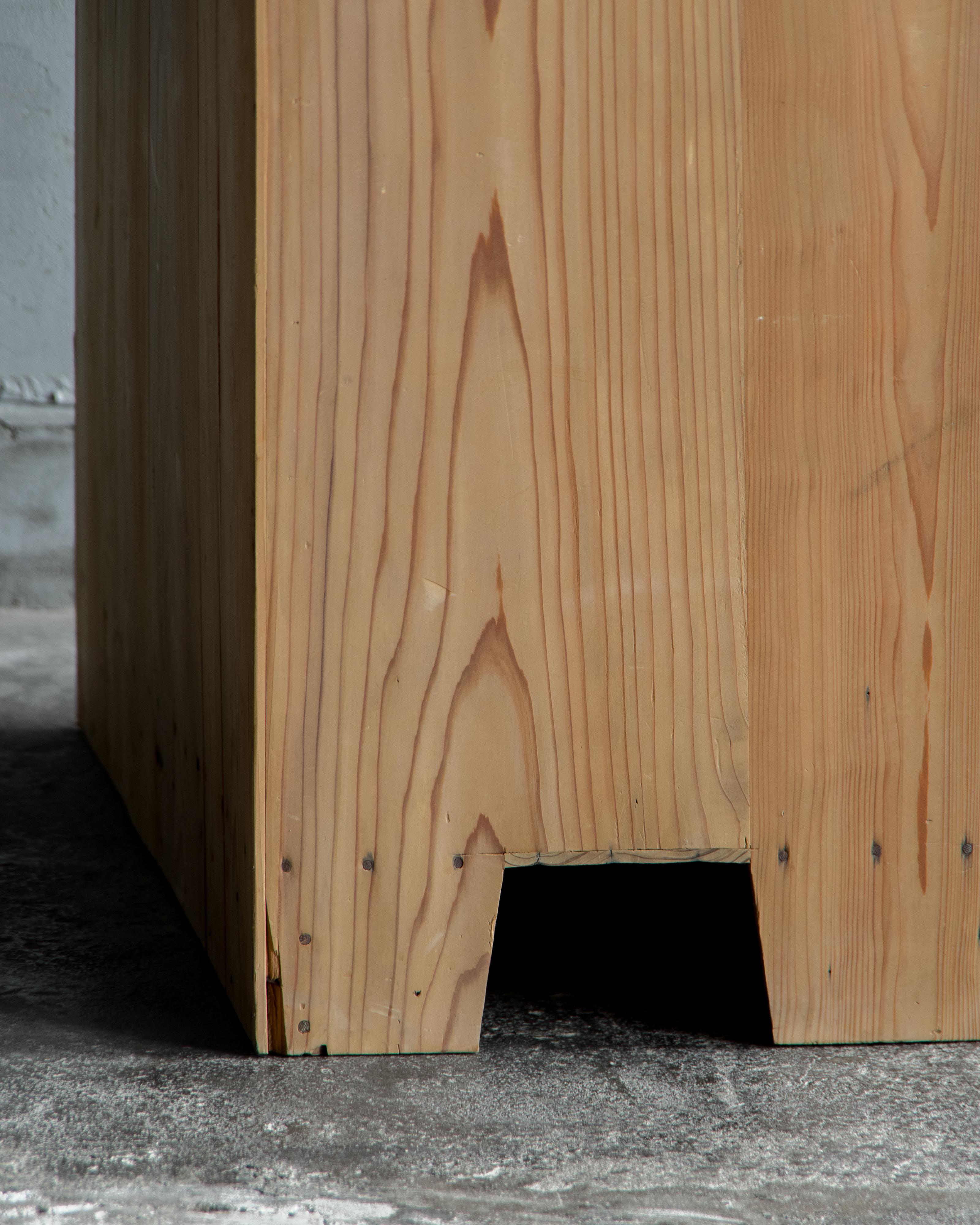 Mobile d'epoca giapponese con ante in vetro, Showa 1926-, finitura Nature in vendita 6