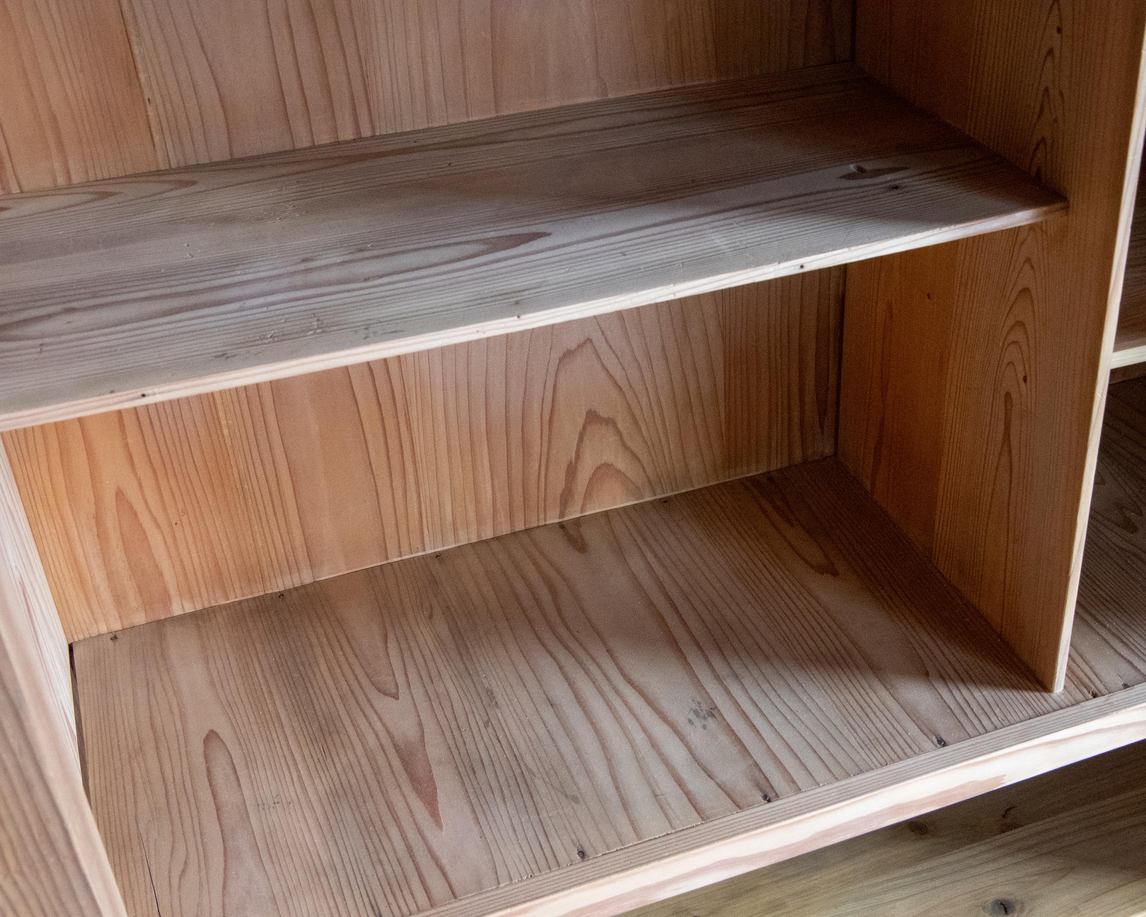 Mobile d'epoca giapponese con ante in vetro, Showa 1926-, finitura Nature in vendita 12