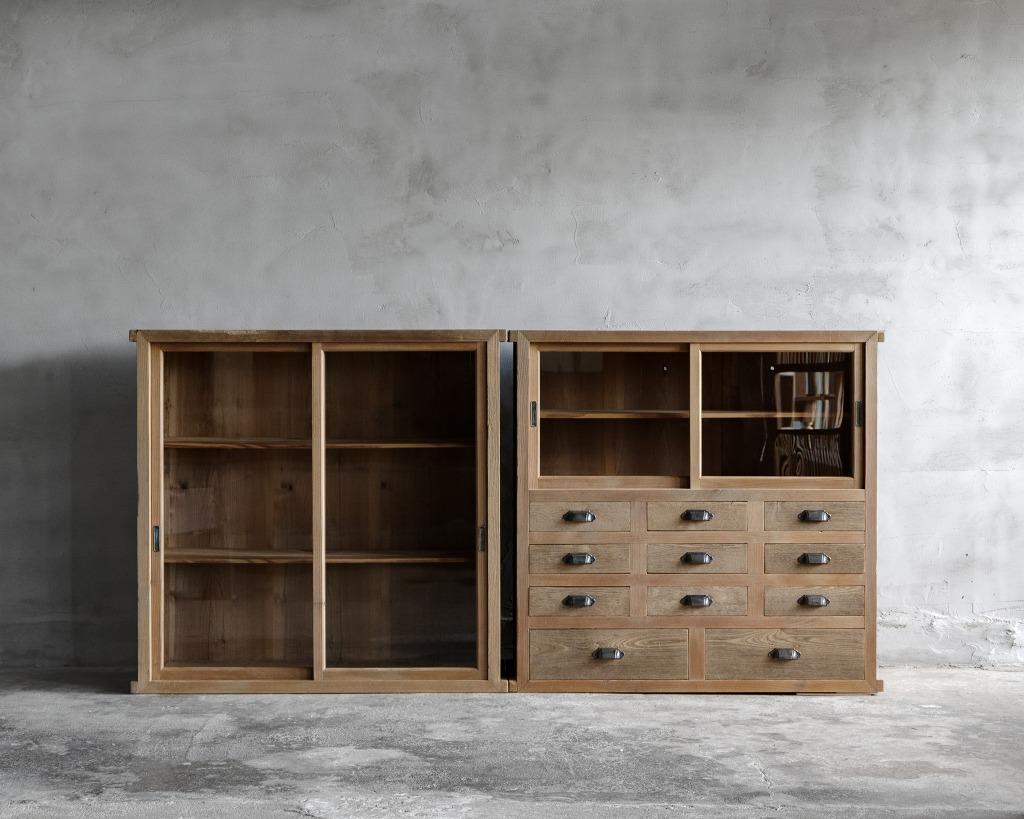 Japanese Vintage Capboard with Drawers, Early Showa Period '1926-' 15