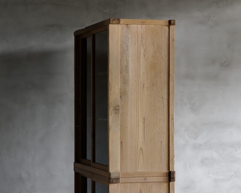 Chestnut Japanese Vintage Capboard with Drawers, Early Showa Period '1926-'