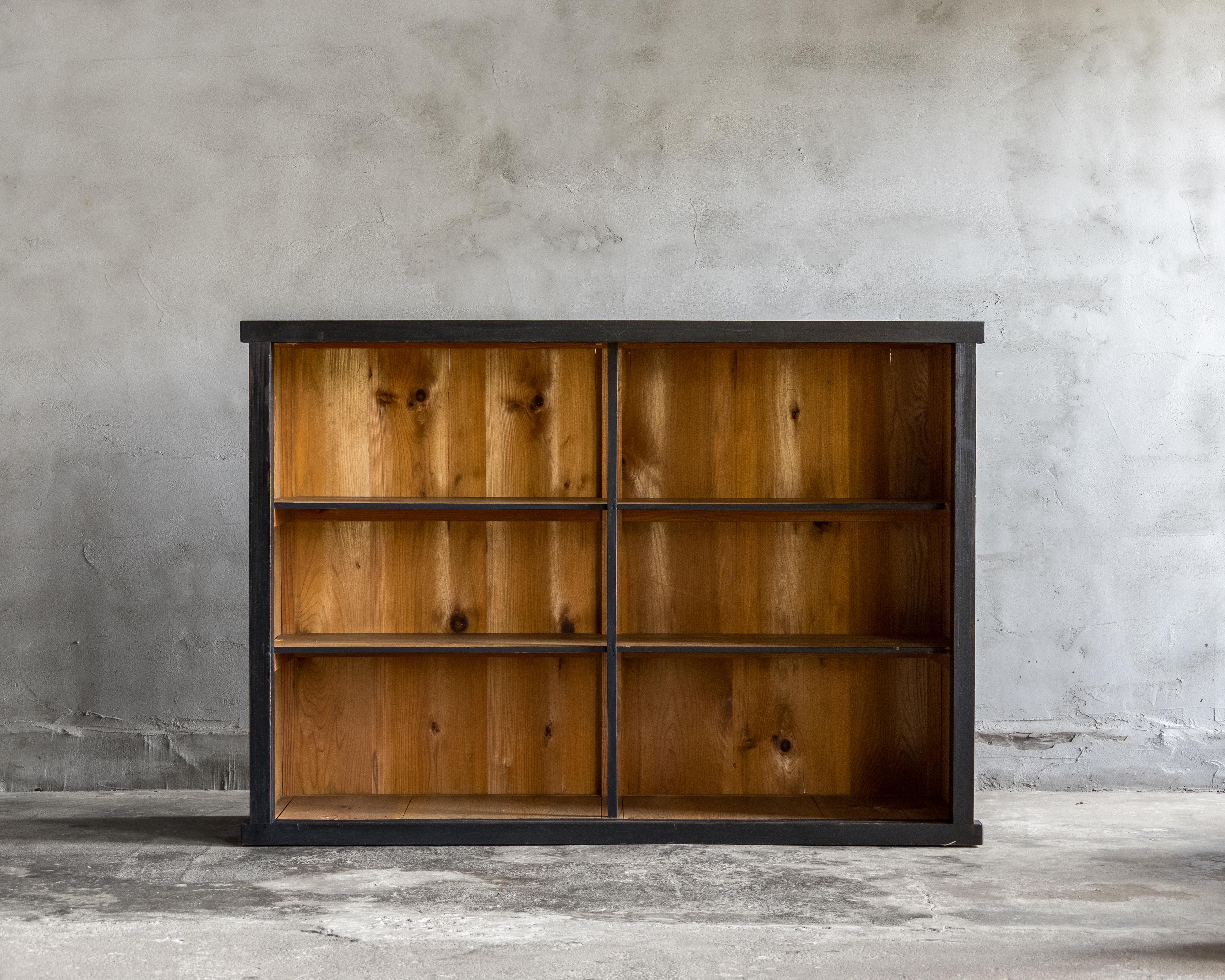 Japanese Vintage Glass Sliding-Door Cabinet, Early Showa Period (1926–) For Sale 6