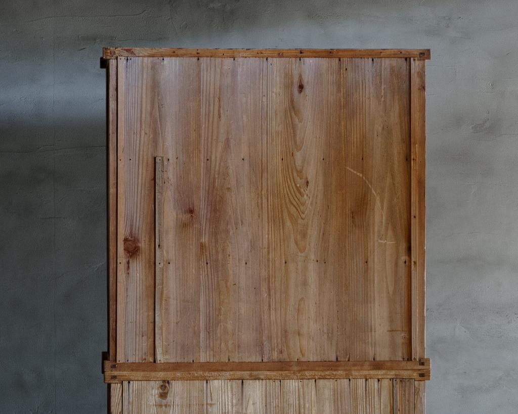 Japanese Vintage Glass Sliding Door Cupboard, Early Showa Period '1926-' 4