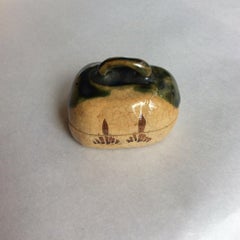 Japanese Vintage Incense Utensils for Tea Ceremony Kougou Oribe ware 1950s