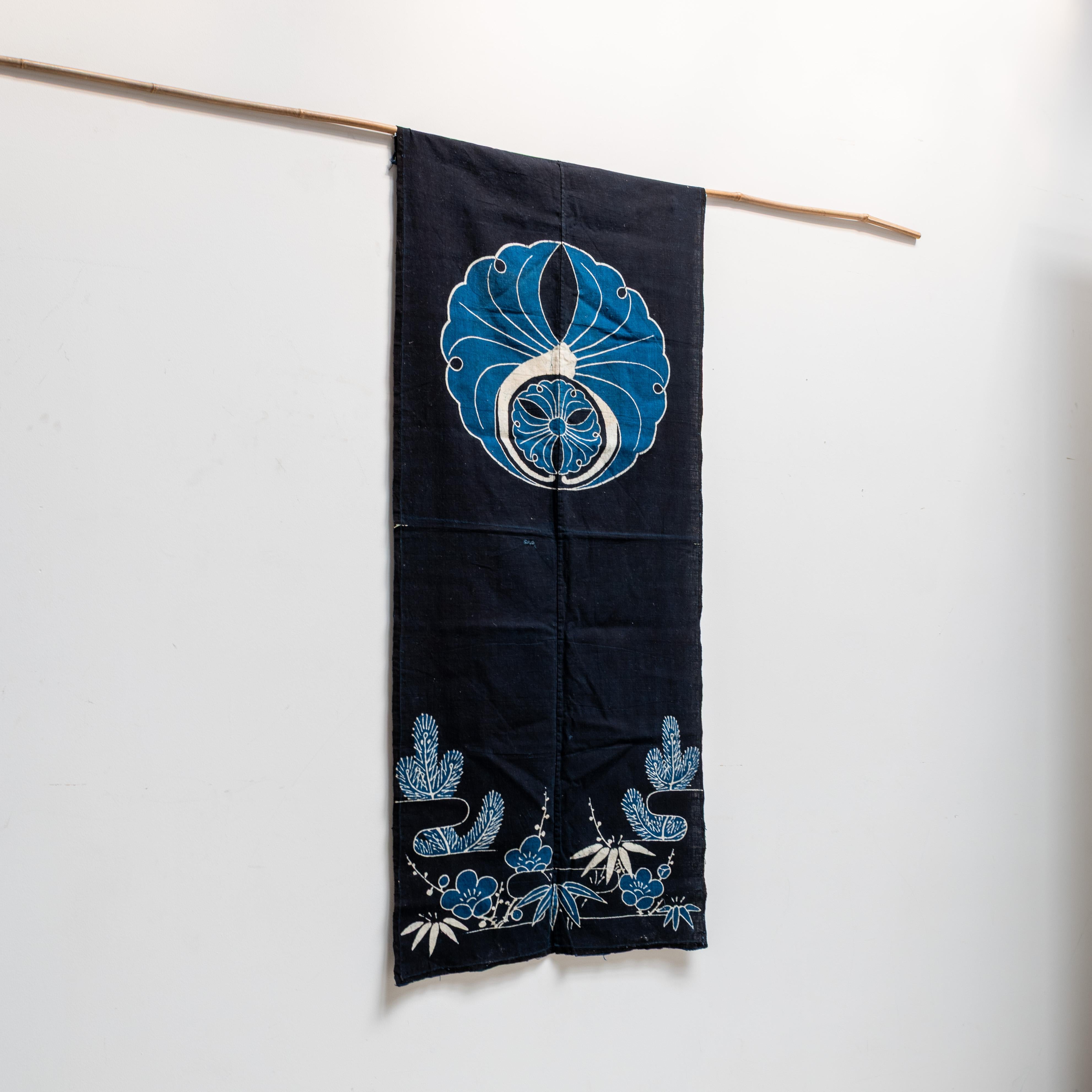 Japanese Vintage Indigo Fabric, Wabi Sabi, 1900s In Good Condition In Tokyo, Tokyo