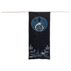 Japanese Vintage Indigo Fabric, Wabi Sabi, 1900s
