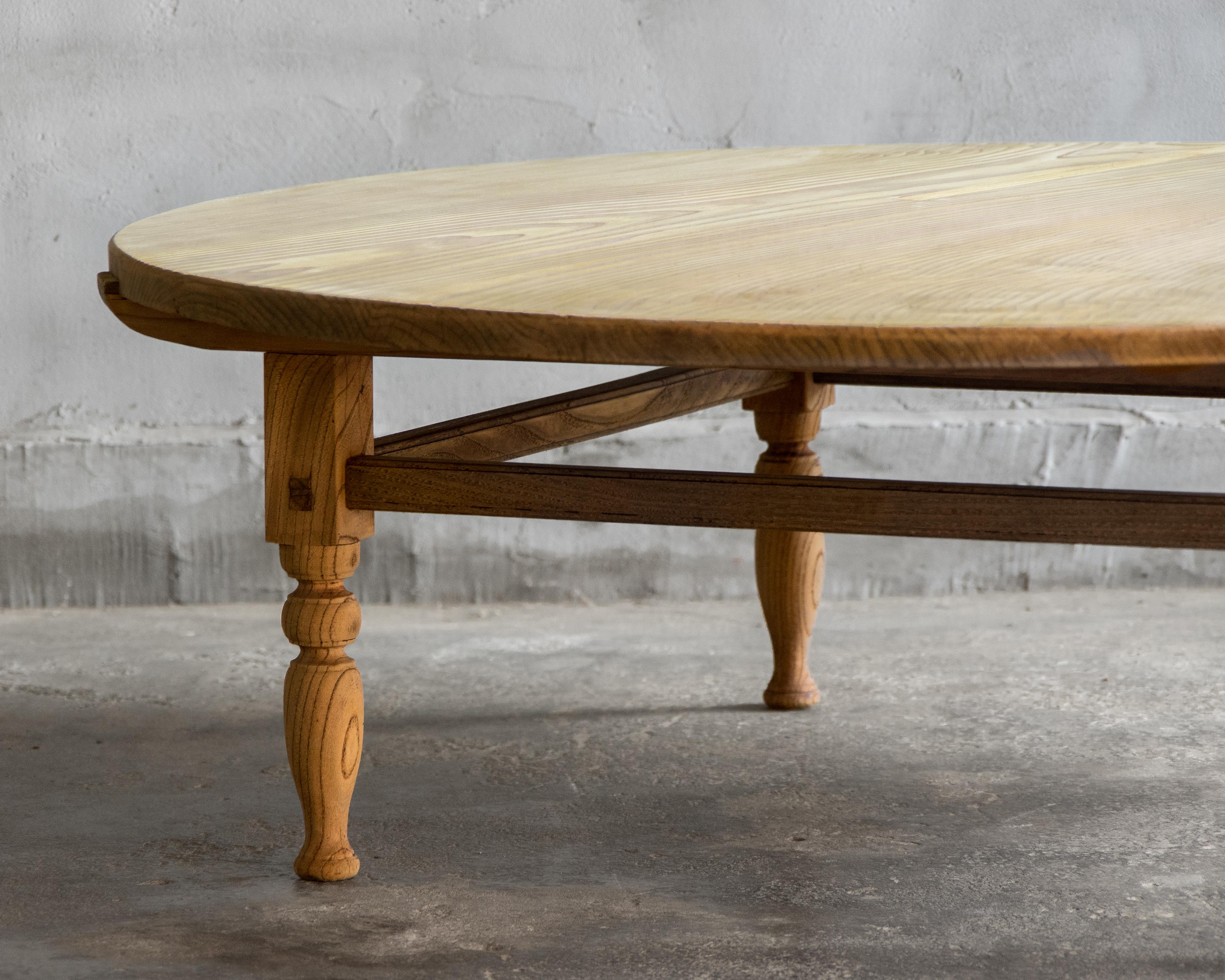 Mesa baja/de café redonda japonesa vintage (Zataku), principios de Showa 1926- en Bueno estado para la venta en Hitachiomiya-shi, 08