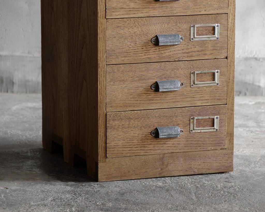 Chestnut Japanese Vintage Seven-Drawer Cabinet, Mid Showa Period '1926-'