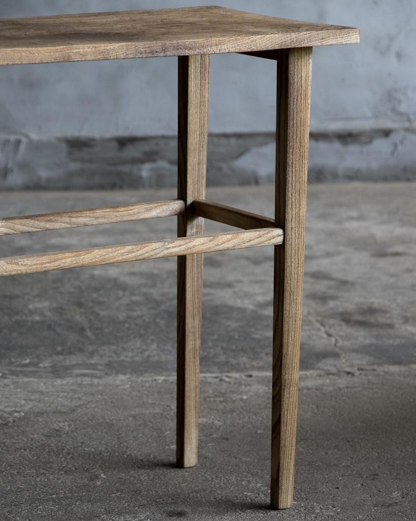 Wood Japanese Vintage Side Table in Zelkova, Mid Showa Period '1940-' For Sale