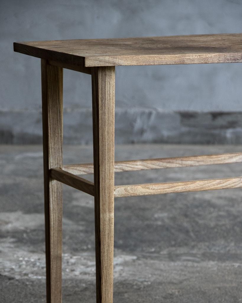 Japanese Vintage Side Table in Zelkova, Mid Showa Period '1940-' For Sale 1
