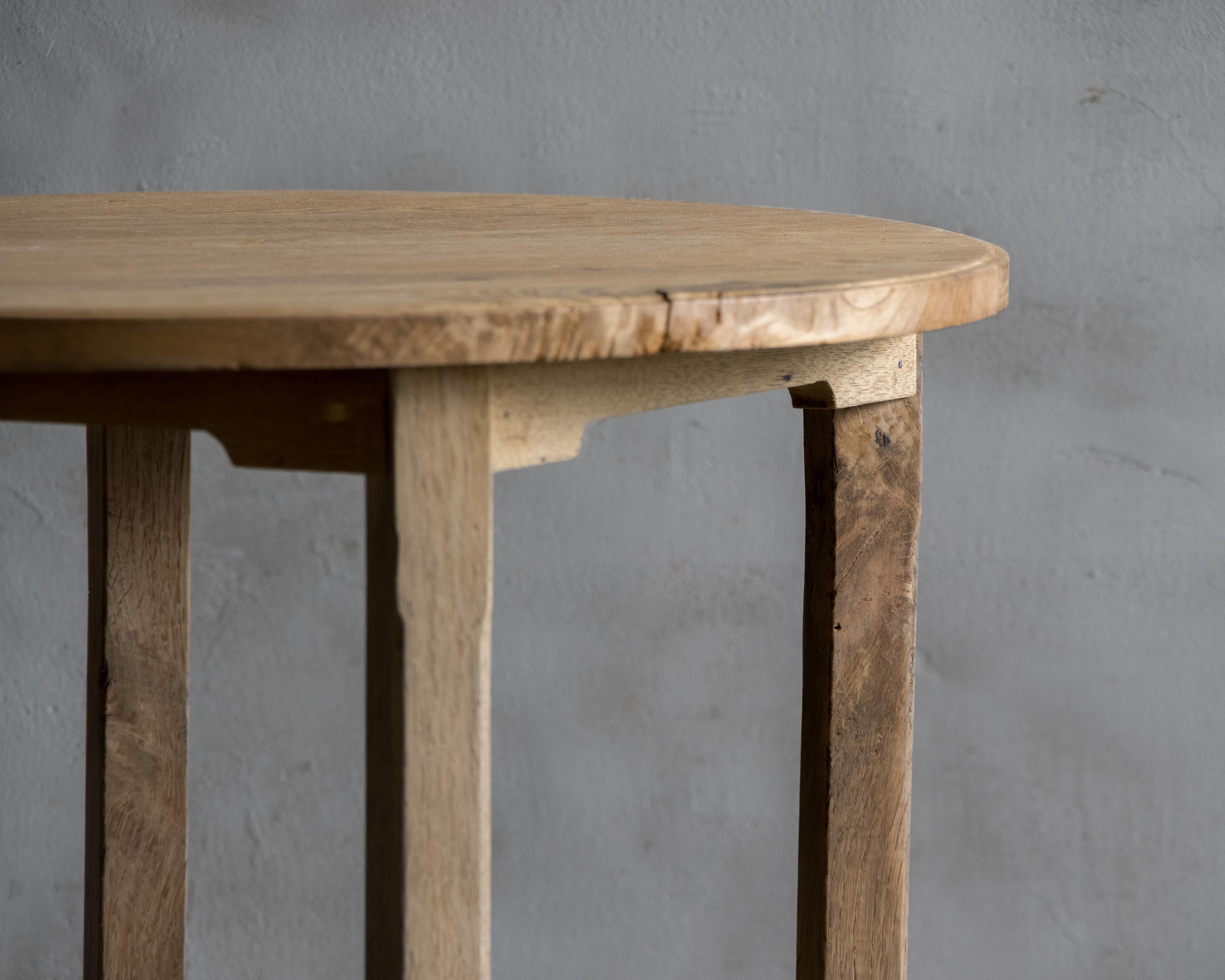 20th Century Japanese Vintage  Side Table (Round) , Natural Finish , Showa 1926– For Sale