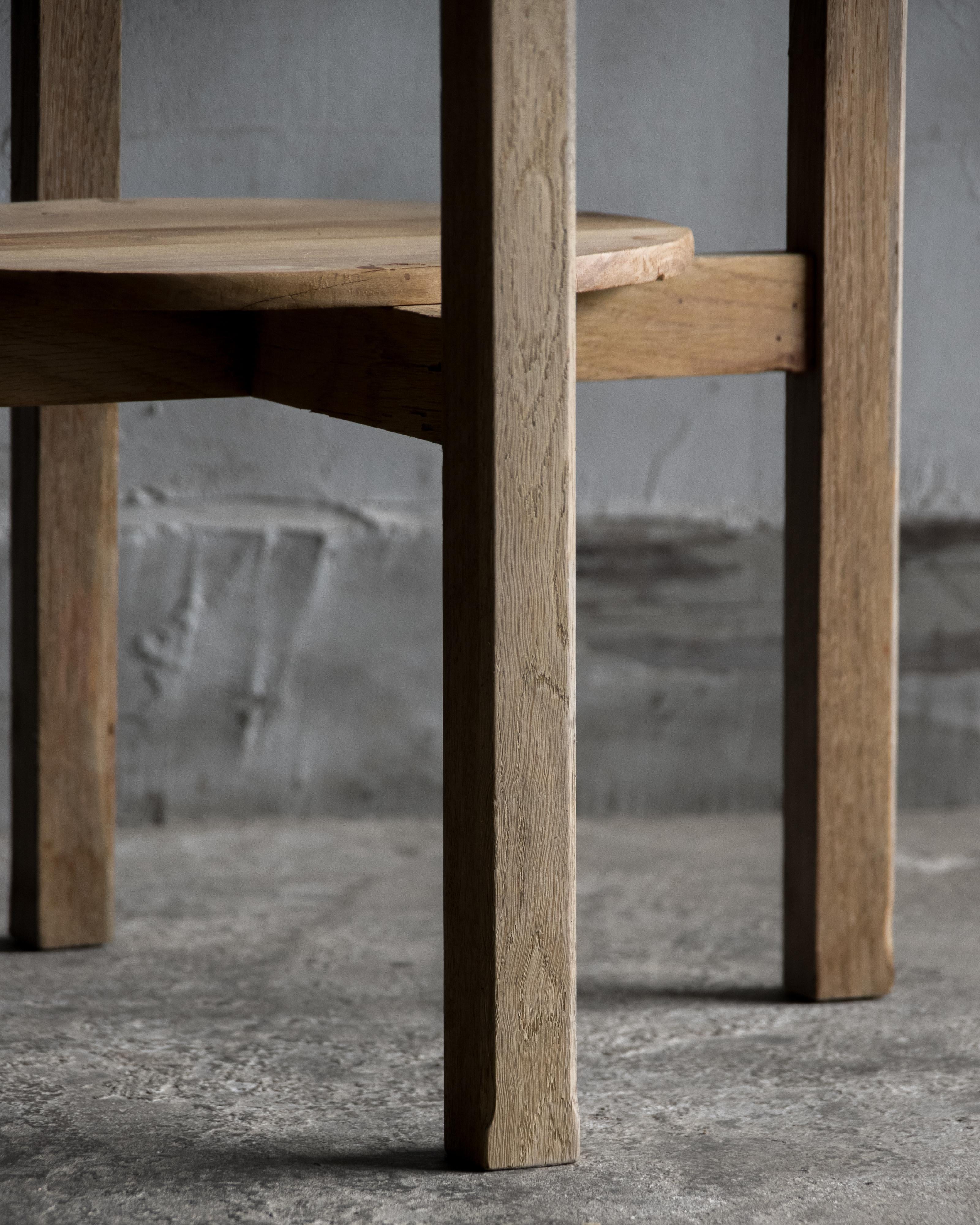 Japanese Vintage  Side Table (Round) , Natural Finish , Showa 1926– For Sale 3