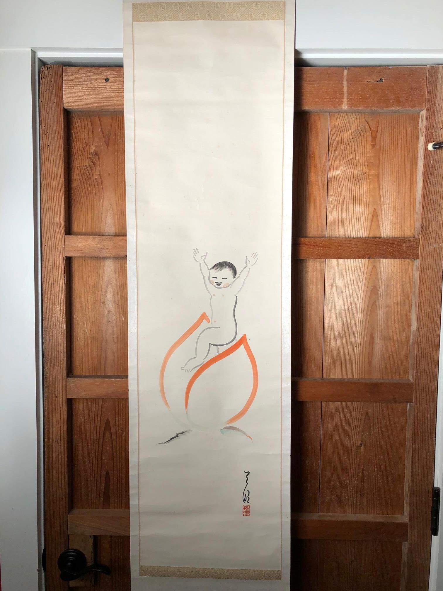 japanese silk scrolls