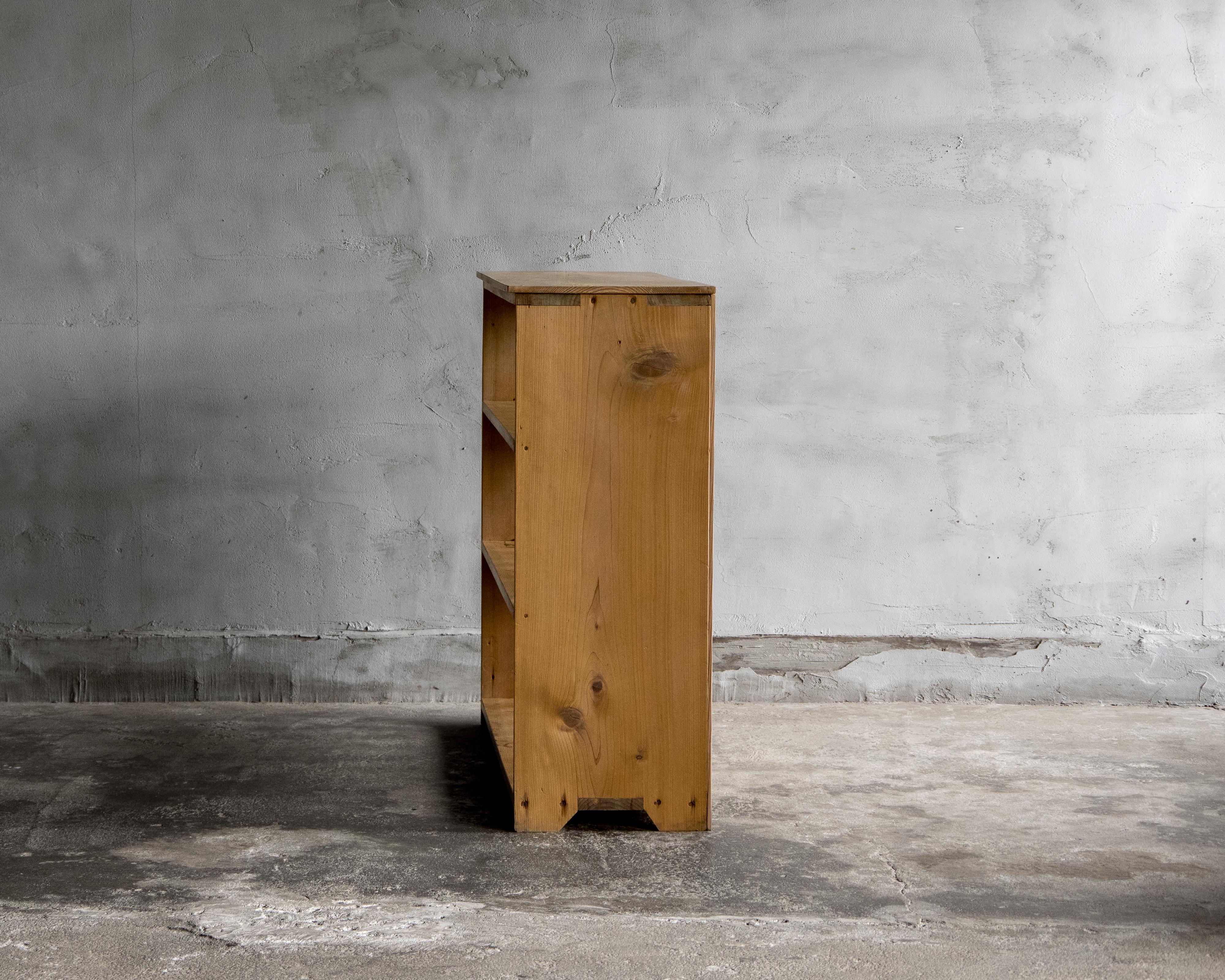 Etagère japonaise vintage à lattes en hinoki, début de la période Showa '1926-'. en vente 6