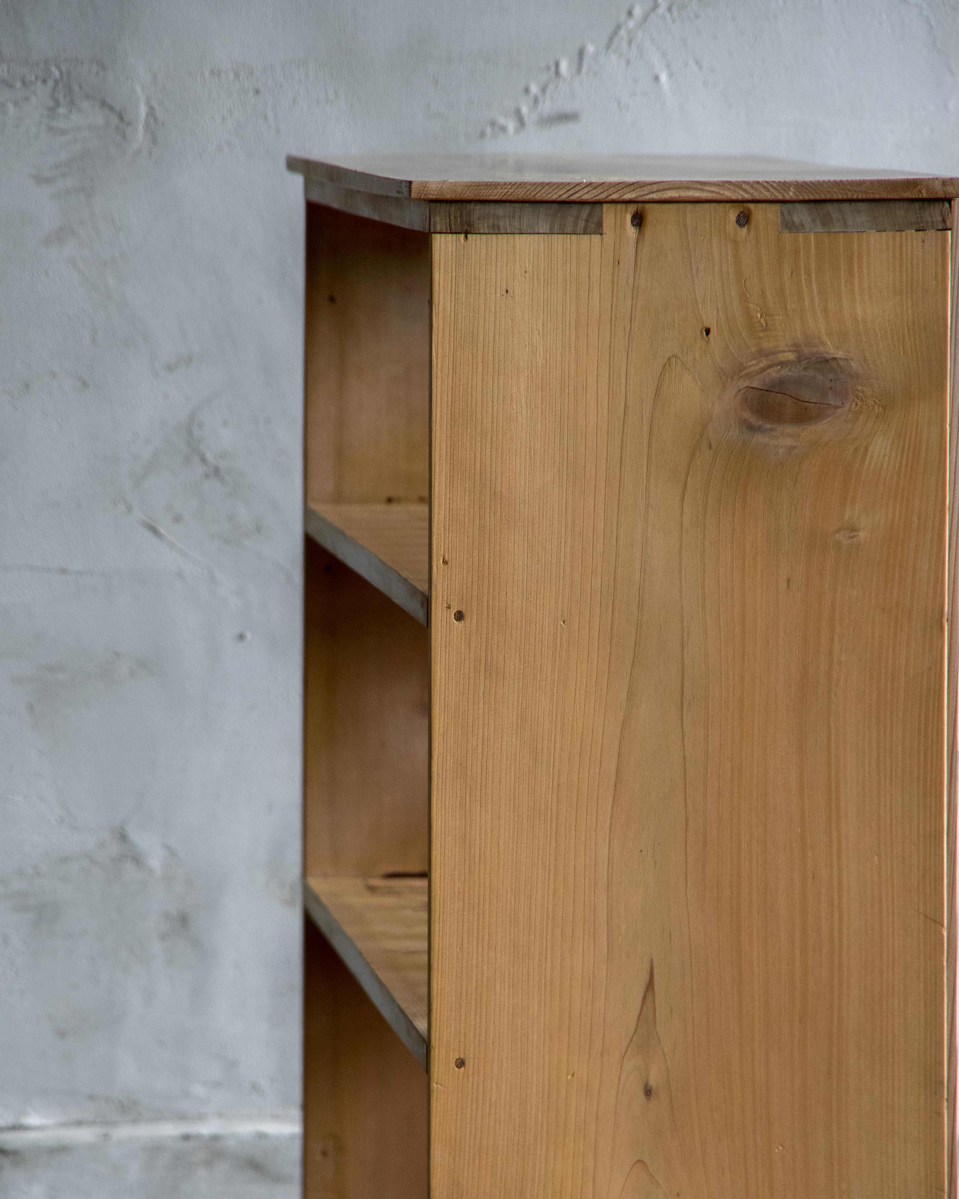 Etagère japonaise vintage à lattes en hinoki, début de la période Showa '1926-'. en vente 7