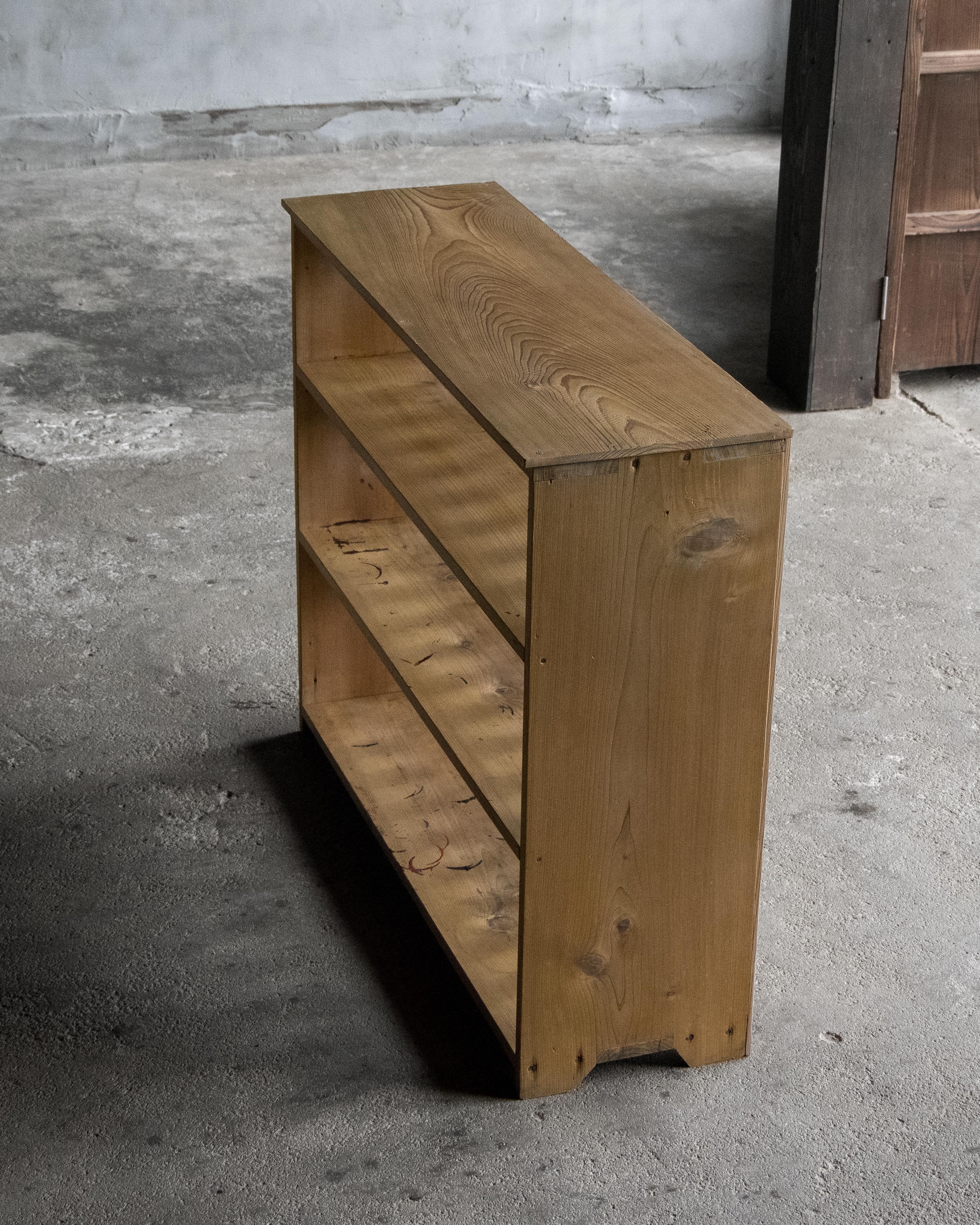 Etagère japonaise vintage à lattes en hinoki, début de la période Showa '1926-'. en vente 12