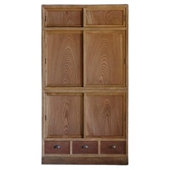 Japanese Vintage Sliding Door Cabinet, Early Showa Period '1926-'