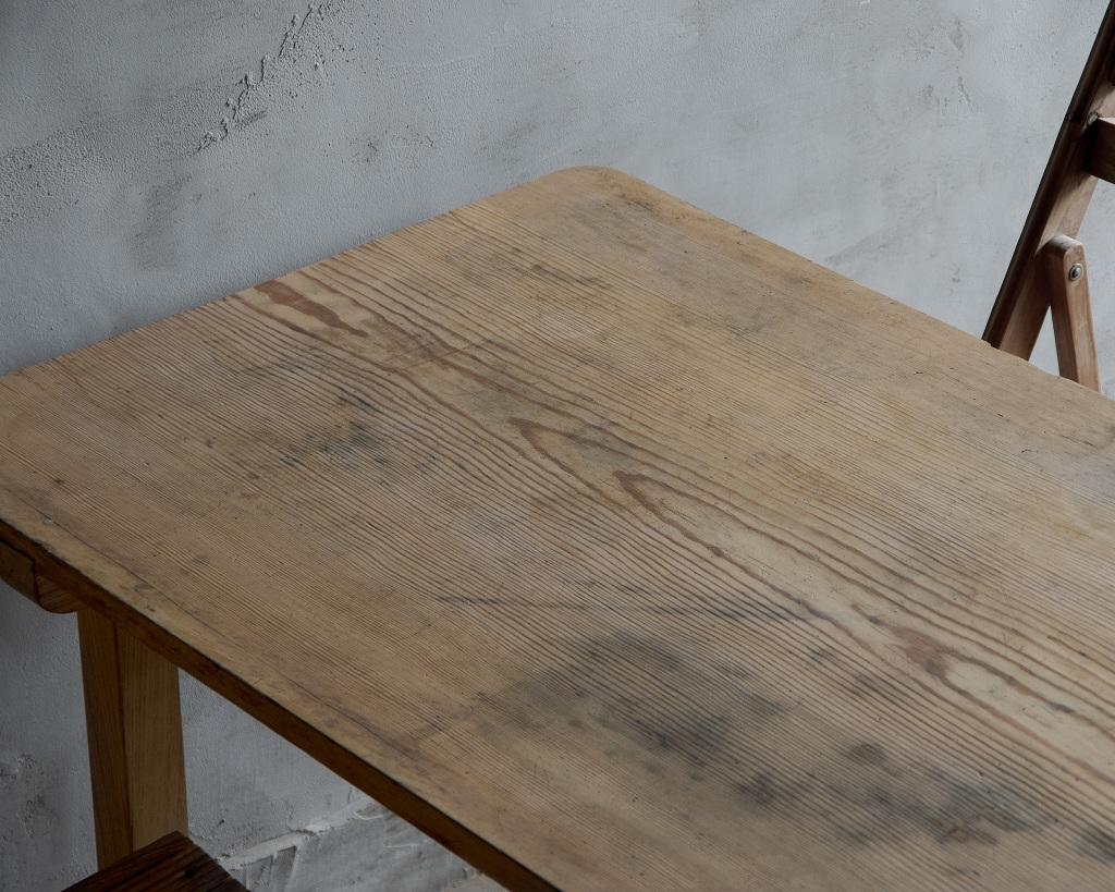 Table japonaise vintage en pin massif, période Showa '1926-' en vente 4