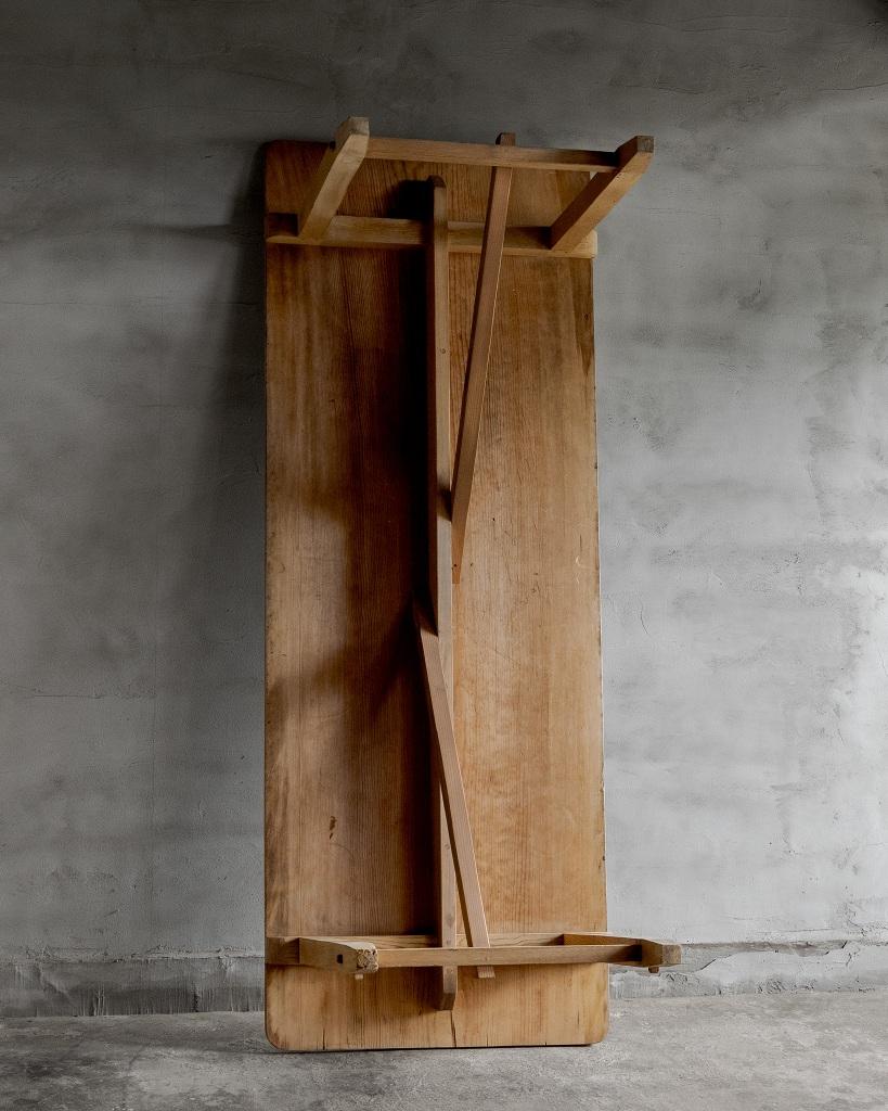 Table japonaise vintage en pin massif, période Showa '1926-' en vente 10