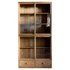 Vintage Japonais Vitrine empilable, Pin, Début Showa 1926- (B)